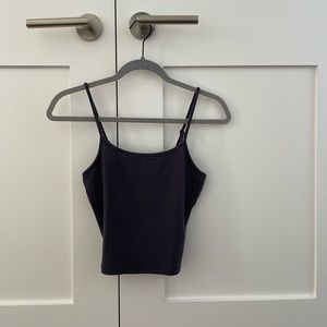 American Eagle Grey Ribbed Tank Top